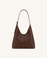 Willow Soft Hobo Shoulder Bag - Dark Brown