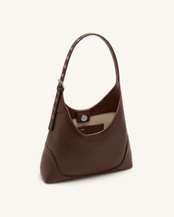 Willow Soft Hobo Shoulder Bag - Dark Brown