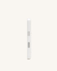 Pearl Embellished Phone Case - White