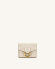 Stella Wallet - Ivory Croc