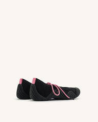 Caitlin Lace-up Ballerina Sneakers - Black