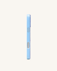 Holiday Wreath Bling Phone Case - Light Blue