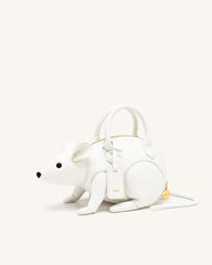 Mia Mouse Top Handle Bag - White