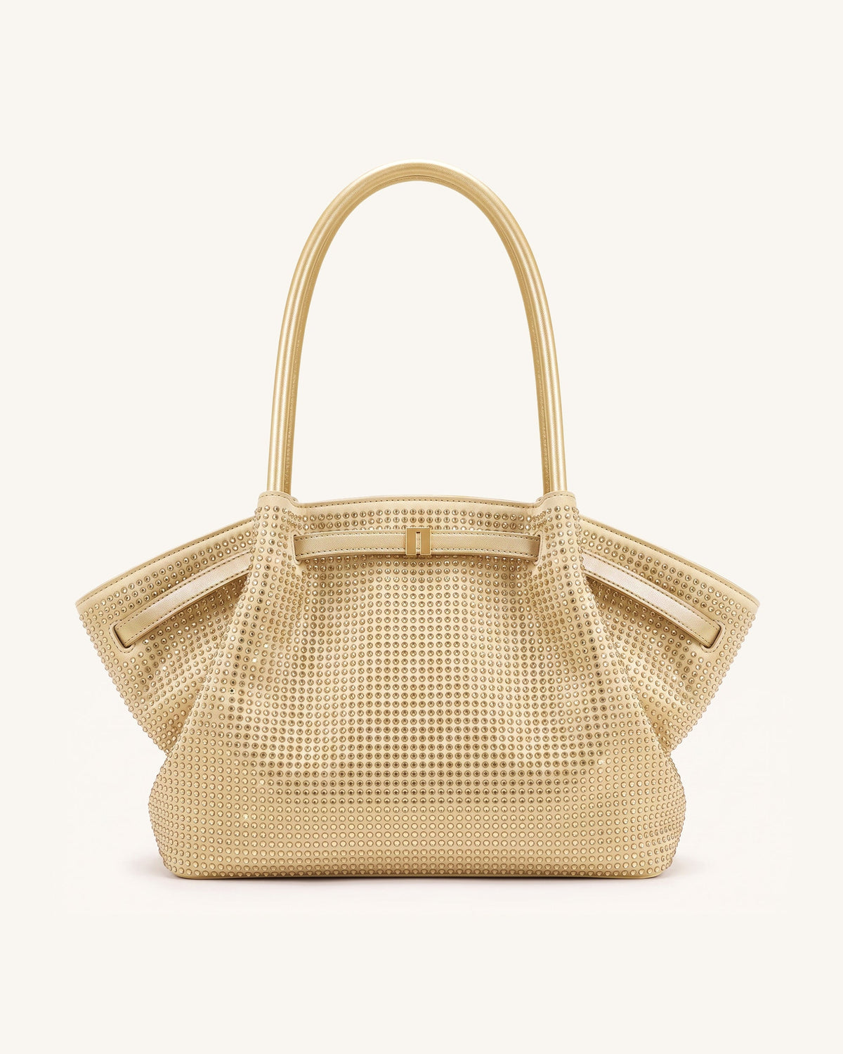 Hana Large Artificial Crystal Tote Bag - Champagne