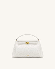 Carmen Top Handle Bag - Milky White