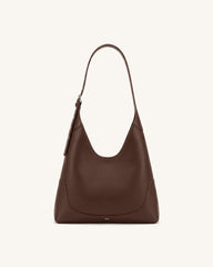 Willow Soft Hobo Shoulder Bag - Dark Brown